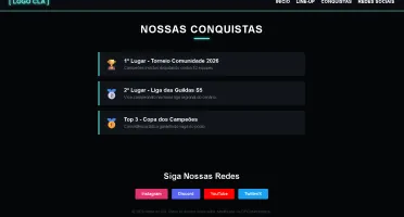 đ€ Site/Landing Page Premium Para Guildas e Line-ups de eSpo