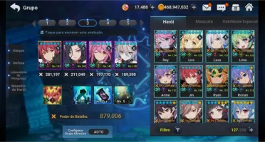 Vendo conta grand chase mobile meio end game