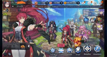 Vendo conta grand chase mobile meio end game