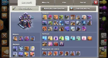 Coc Cv 15 Semi Full - Lvl 229 + 6 Construtor - Preço De Bana