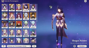 Genshin Impact Shogun - Raiden, Zhongli, Ganyu, Mona e Diluc