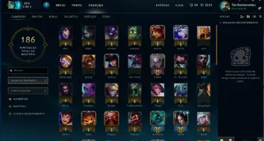 Conta LVL 30 50 Skins 82 Champs 96 Icones OURO 5