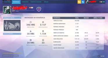 Conta Overwatch 338 level- Muitas skins Lendárias - BARATA