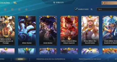 Wild Rift 518 Skins 28 míticas