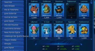 Conta Digimon Master Online Ladmo Aox.