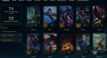 Lol Ferro, Lvl 30, com Skin Lendária, Upada na Mão, 7K Ea