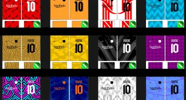 São 200 artes de Futebol + Modelagem + Mockups