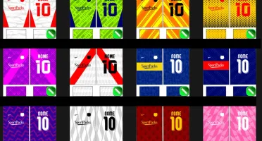 São 200 artes de Futebol + Modelagem + Mockups