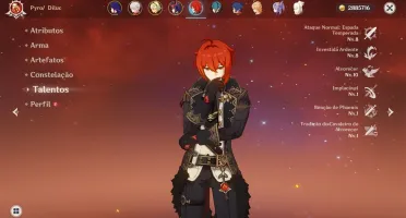 AR 55 - Raiden C2, Kazuha, Diluc, Jean C1, Keqing e Qiqi