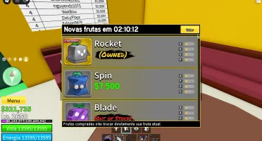 Conta rara de blox fruit com 3k de robux gasto
