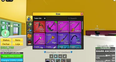 Conta rara de blox fruit com 3k de robux gasto