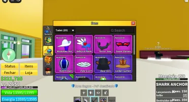 Conta rara de blox fruit com 3k de robux gasto