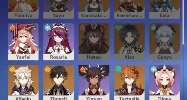 Conta Genhshin AR56, Com diversos 5 estrelas e mais!