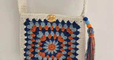 Bolsa Crossover de Crochê