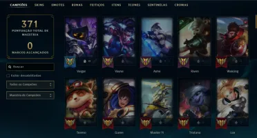 Fullacesso - 40 Skins - Level 142 - 107 Campeões