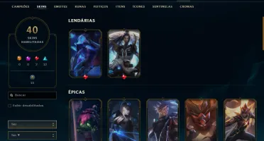 Fullacesso - 40 Skins - Level 142 - 107 Campeões