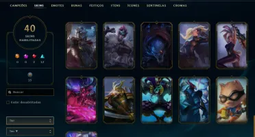 Fullacesso - 40 Skins - Level 142 - 107 Campeões