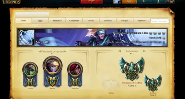 CONTA LEAGUE OF LEGENDS - TODOS CHAMPS - 120 SKINS - PLAT 3