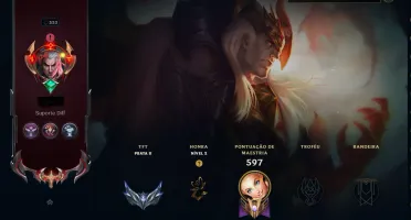 Conta lol ouro 2 mono lux 317 skins