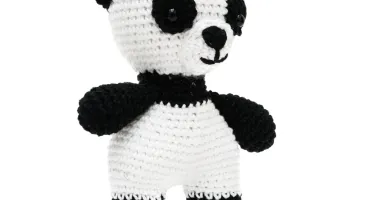 Panda Médio em Amigurumi