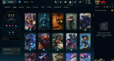 Conta De 2014, 212 Skins, Full Acesso