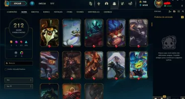 Conta De 2014, 212 Skins, Full Acesso