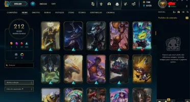 Conta De 2014, 212 Skins, Full Acesso