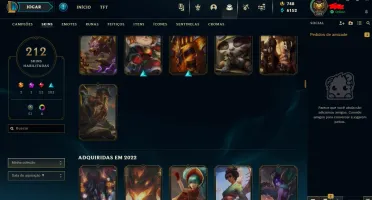 Conta De 2014, 212 Skins, Full Acesso
