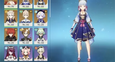 Ar40. Ayaka c1, Kokomi, Yoimiya, Albedo, Jean com skin