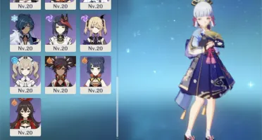 Ar40. Ayaka c1, Kokomi, Yoimiya, Albedo, Jean com skin