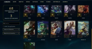 Conta bronze 1 com poucos jogos