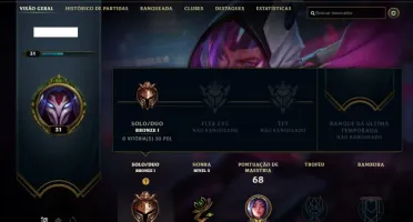 Conta bronze 1 com poucos jogos