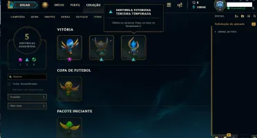 CONTA 3 SEASONS DIAMANTE E 1 SEASON PLATINA MMR ALTO
