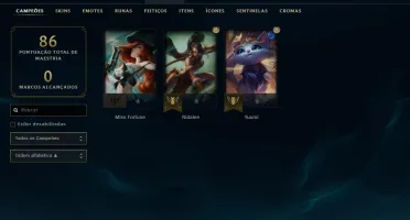 Conta Unranked - 47k essencia azul -2 skins