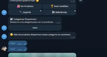 Script Lojinha Telegram Com Painel Admin