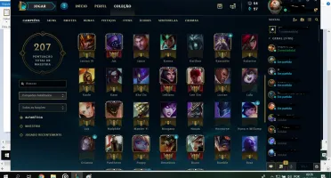 Conta Diamond 4, 21 skins( 1 lendária, 6 épicas) 79 campeões