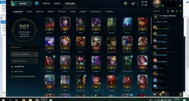 Conta Diamond 4, 21 skins( 1 lendária, 6 épicas) 79 campeões