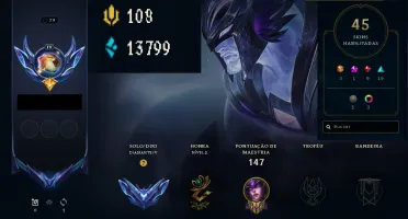 Conta nível 79, Diamante IV, 45 skins (com Sylas Mítico)+++