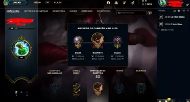 CONTA LEVEL 30 COM VARIAS SKINS