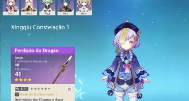 Genshin Impact - Qiqi + 9 personagens [RANK 7]