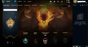CONTA PLATINA IV LOL MMR ALTO