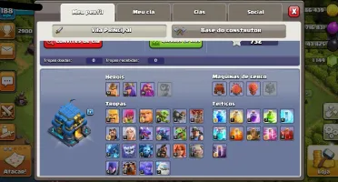 Clash of Clans CV 12 bem upada barato