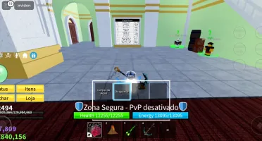 Conta blox fruits com sanguine art todas espadas e armas