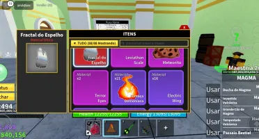 Conta blox fruits com sanguine art todas espadas e armas