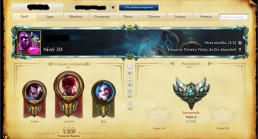 Conta - League of Legends - 129 Champs - 87 Skins