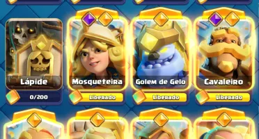 Conta clash Royale com cartas no nível máximo