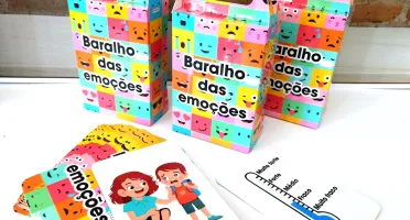 Baralho das Emoções com 18 Cartas e Caixinha