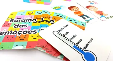 Baralho das Emoções com 18 Cartas e Caixinha