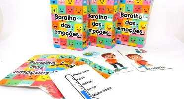 Baralho das Emoções com 18 Cartas e Caixinha