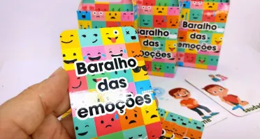 Baralho das Emoções com 18 Cartas e Caixinha